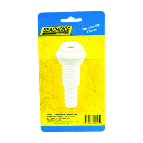 Seachoice Polished Plastic 3/4 in. W Thru Hull Connector 1 pk