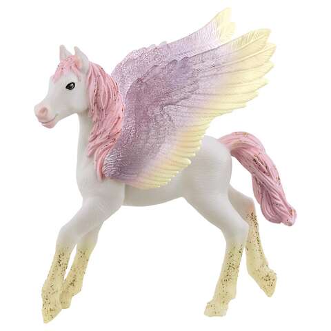 Schleich Bayala Sunrise Pegasus Foal Figurine White 1 pc, Pack of 3