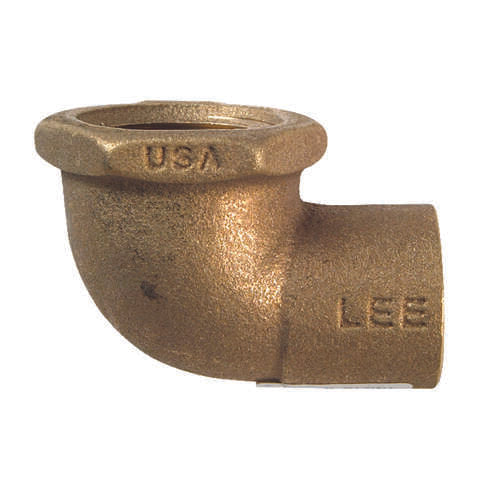 NIBCO 1/2 in. Sweat X 1/2 in. D FPT Brass 90 Degree Elbow 1 pk