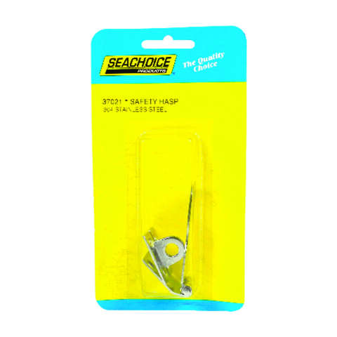 Seachoice Polished Stainless Steel 2-7/8 in. L X 1 in. W Fixed Eye Safety Hasp 1 pk