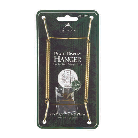 Tripar 7-1/2 to 9-1/2 in. Brass Plate Hanger 1 pk