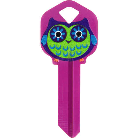 HILLMAN Wackey Owl House/Office Universal Key Blank KW1 Single, Pack of 6