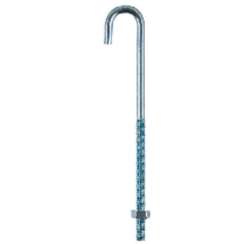 Hampton Small Zinc-Plated Silver Zinc 1 in. L J-Bolt 115 lb 1 pk, Pack of 10