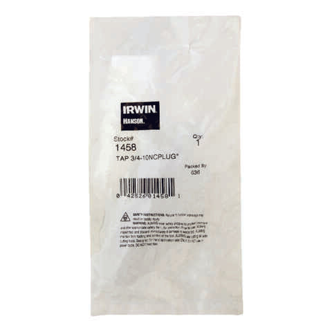 Irwin Hanson High Carbon Steel SAE Fraction Tap 3/4 in. 1 pc