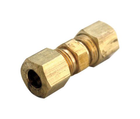 JMF Company 1/8 in. Compression X 1/8 in. D Compression Brass Union, Pack of 5