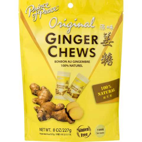 Prince of Peace Original Ginger Chews 4.4 oz, Pack of 12