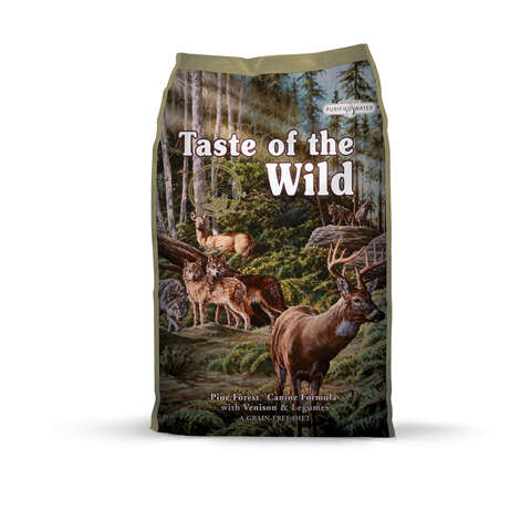 Taste of the Wild Pine Forest Adult Venison and Legumes Dry Dog Food Grain Free 14 lb