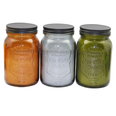 Patio Essentials Citronella Mason Jar Candle For Mosquitoes/Other Flying Insects 13 oz, Pack of 9