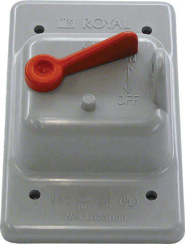 Cantex Rectangle PVC 1 gang 4-13/16 in. H X 3 in. W Toggle Cover ...