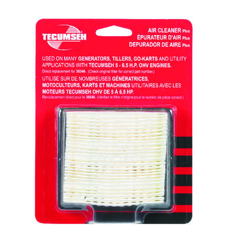 Tecumseh Small Engine Air Filter For Tecumseh 5 - 6.5 HP Engines
