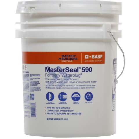 BASF MasterSeal 590 Hydraulic Cement 50 lb Gray