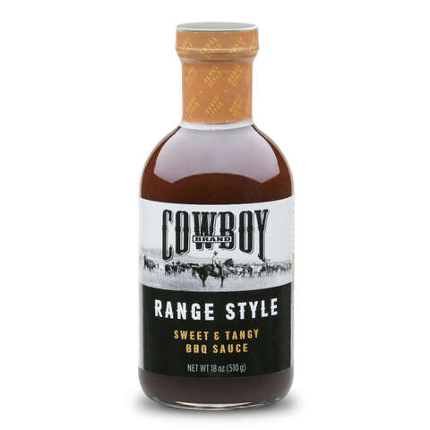 Cowboy Range Style Sweet and Tangy BBQ Sauce 18 oz, Pack of 6