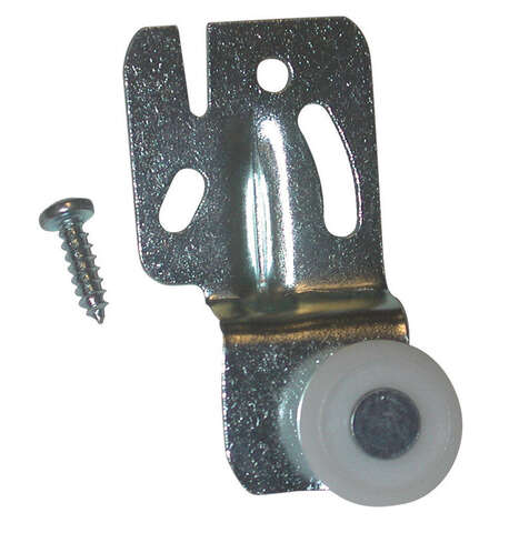 Barton Kramer 7/8 in. D X 0.5 in. L Mill Silver Steel Closet Door Hanger 2 pk