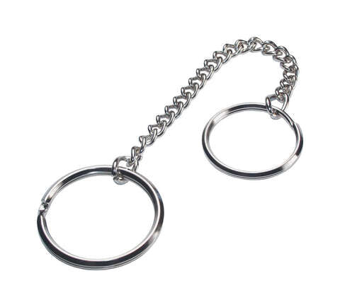 HILLMAN Metal Silver Belt Hooks/Pocket Chains Belt Hook Keychain, Pack of 5