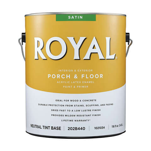 Royal Satin Neutral Base Porch and Floor Paint+Primer 1 gal, Pack of 2