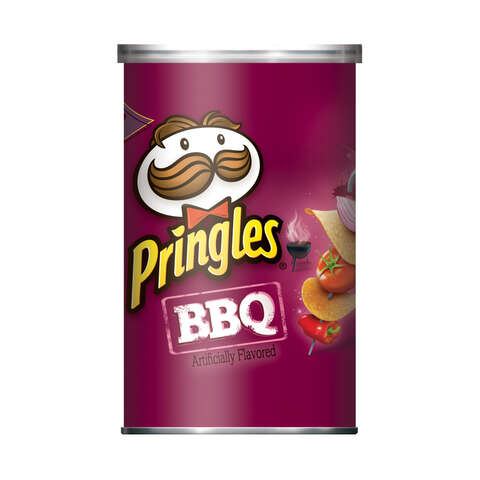 Pringles BBQ Potato Chips 2.5 oz Boxed, Pack of 12