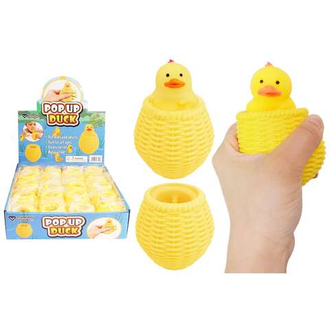 Diamond Visions Pop-Up Squeeze Toy Yellow, Pack of 20