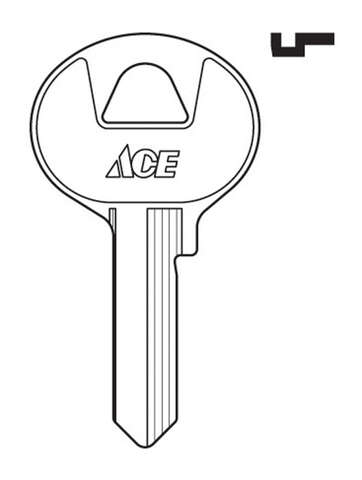HILLMAN Padlock Key Blank Single For Master Locks, Pack of 10