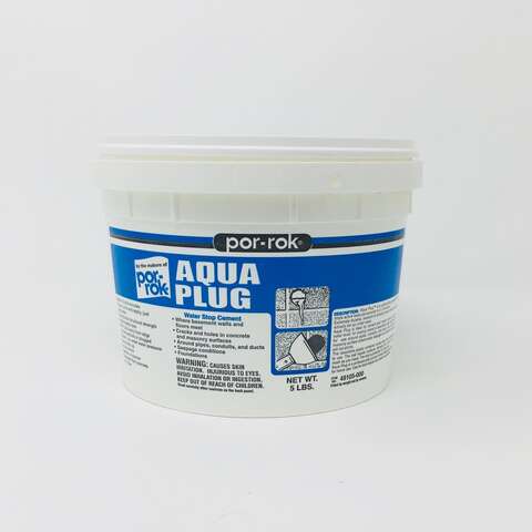 Por-Rok Gray Aqua Plug 5 lb, Pack of 8
