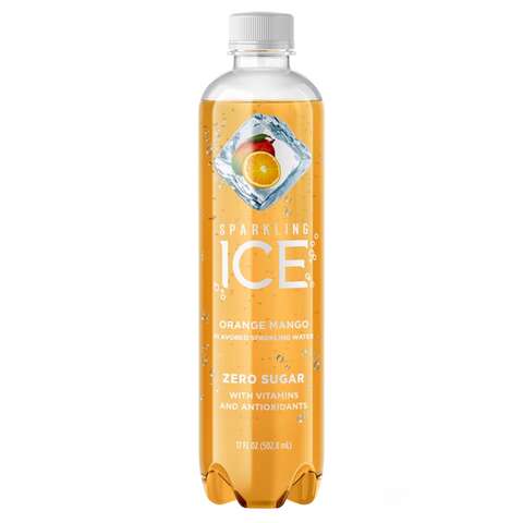 Sparkling Ice Orange Mango Carbonated Water 17 oz 1 pk, Pack of 12