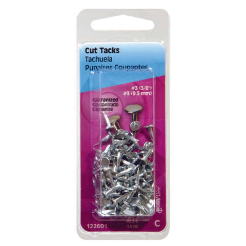HILLMAN No. 16 X 13/16 in. L Galvanized Silver Steel Cut Tacks 1.75 pk, Pack of 6