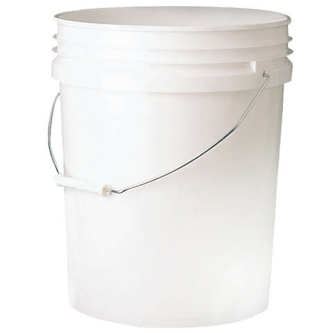 Leaktite White 5 gal Food Safe Bucket, Pack of 10