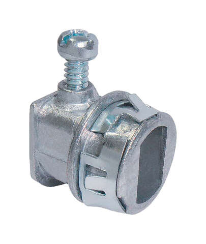 Sigma Engineered Solutions Snap Lock 3/8 in. D Die-Cast Zinc Flex Connector For AC and MC 2 pk