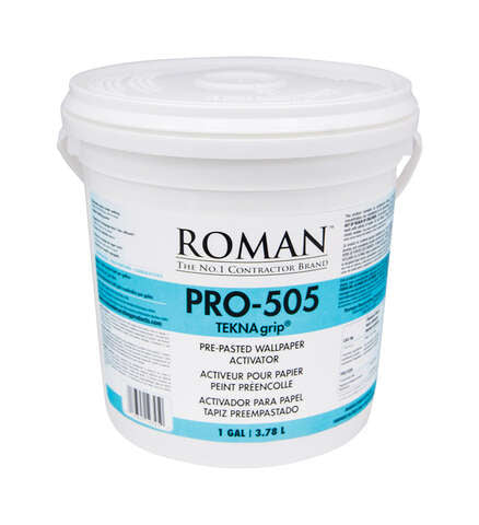 Roman PRO-505 Low Strength Modified Starches Pre-Pasted Wallpaper Activator 1 gal, Pack of 4
