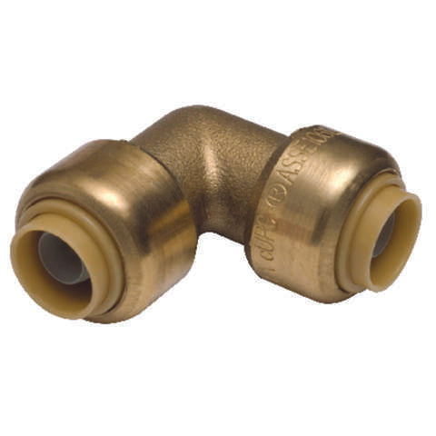 SharkBite 3/8 in. Push X 3/8 in. D Push Brass Elbow