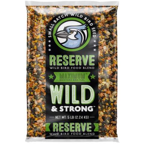 Small Batch Wild & Strong Maximum Songbird Reserve Wild Bird Food 5 lb, Pack of 8