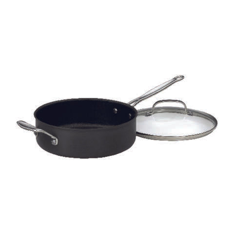 Cuisinart Chef's Classic Stainless Steel Saute Pan 5.5 qt Black