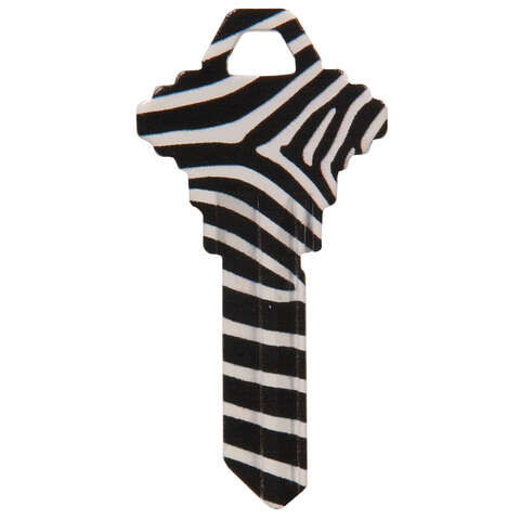 HILLMAN Wackey Zebra House/Office Universal Key Blank SC1 Single, Pack of 6