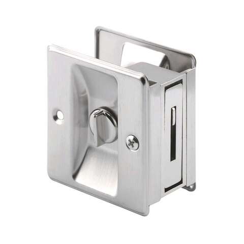 Ace 2.5 in. L Satin Nickel Silver Brass Pocket Door Pull