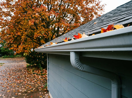 Gutter full of leaves