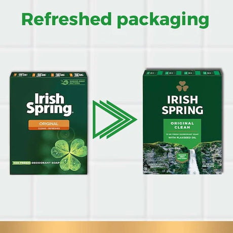 Irish Spring 14177 Bar Soap Green, Green, Clean Fresh, 3.75 oz