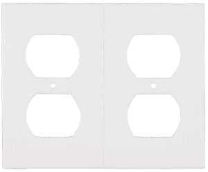 M-D 87916 Series Wallplate Sealer, For: Standard Size Outlet Plates, Foam, White