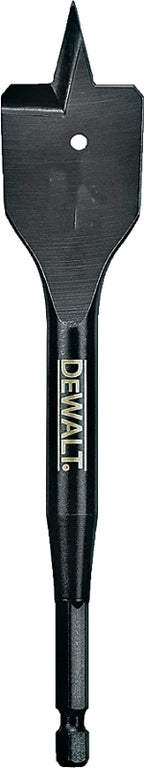 DEWALT DW1583 Spade Drill Bit, 1-1/8 in Dia, 6 in OAL, 1/4 in Dia Shank, Hex Shank