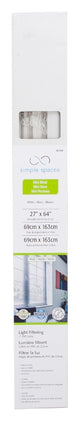 Simple Spaces PVCMB-3A Blind, 64 in L, 27 in W, Vinyl, White
