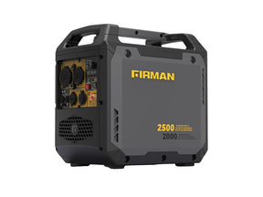 Firman W02081 Portable Inverter Generator with CO Alert, 120 V, 2500 W Output, Gasoline, 1.1 gal Tank, Recoil