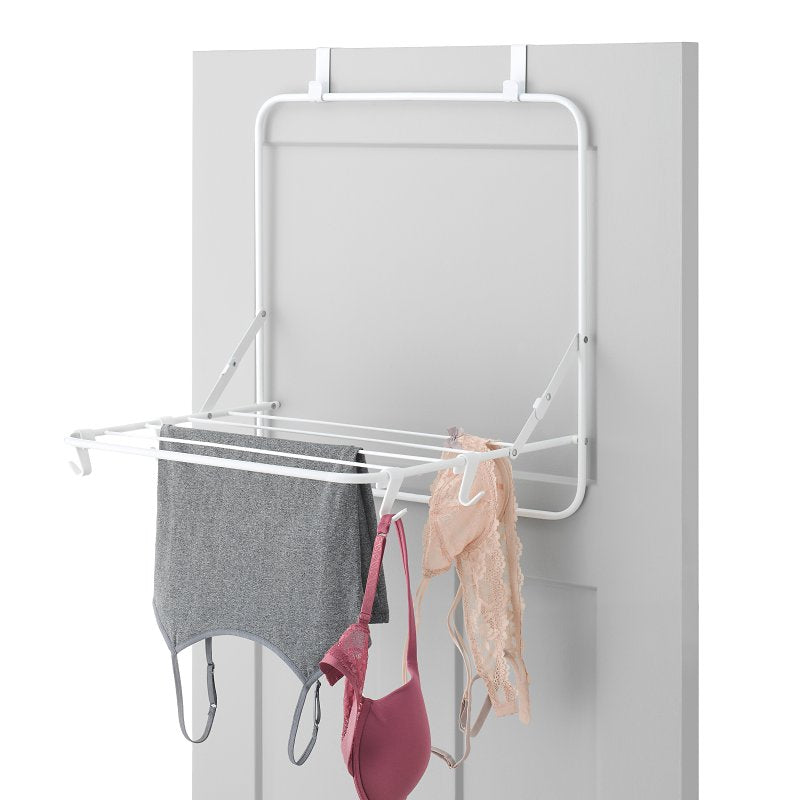 Whitmor 6023-7443 Over-The-Door Drying Rack, 2 lb, Metal, White, 20-1/4 in W, 24-1/4 in H, 16-1/4 in L