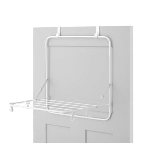Whitmor 6023-7443 Over-The-Door Drying Rack, 2 lb, Metal, White, 20-1/4 in W, 24-1/4 in H, 16-1/4 in L