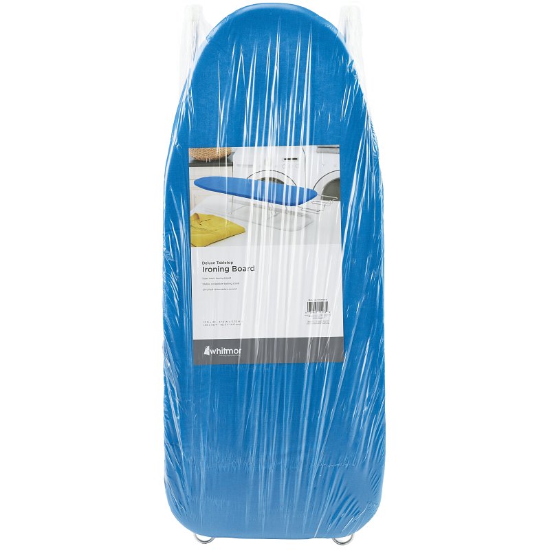 Whitmor 6152-5212 Ironing Board, 34 to 37-1/2 in L x 13 in W Board, White Board, Tabletop Board