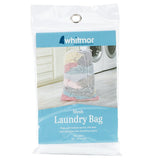 Whitmor 6154-111 Laundry Bag, Drawstring Cord Closure, Polyester, White