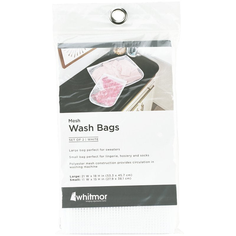 Whitmor 6154-2114 Mesh Wash Bag, 15 x 25 in Outside