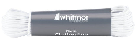 Whitmor 6198-921 Clothesline, 100 ft L, Plastic, White