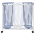 Whitmor 6208-2417 Triple Mesh Laundry Sorter, Plastic Bag, White, 28.4 in W, 30 in H, 15.4 in D