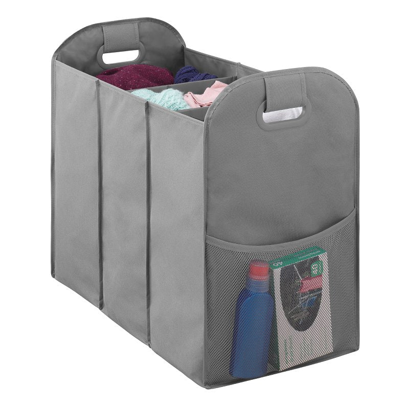 Whitmor 6266-7702-SAGRY Laundry Hamper, Gray, 13 in W, 22 in H, 13 in D