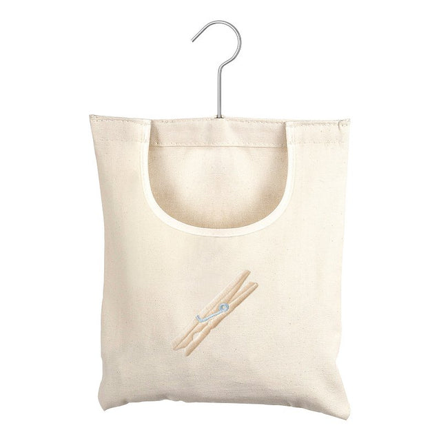 Whitmor 6462-789 Clothespin Bag, Canvas, Natural, 11-1/2 in L, 5-3/4 in W