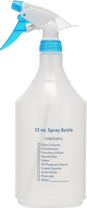 Whitmor 6587-11287 Spray Bottle, 32 oz Capacity, Plastic, Clear