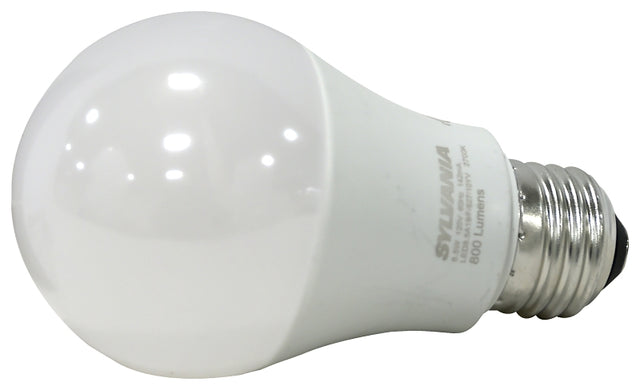 Sylvania 73888 General-Purpose LED Bulb, A19 Lamp, 60 W Equivalent, E26 Medium Lamp Base, Frosted, Warm White